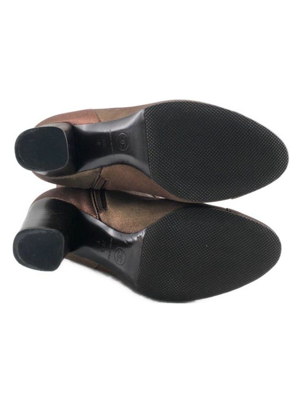 Chanel CC Logo Gradient Round Toe Heel Long Boots 3812 Brown - Picture 5 of 10